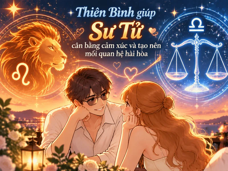 Thiên Bình giúp Sư Tử cân bằng cảm xúc và tạo nên mối quan hệ hài hòa